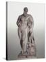 Marble Statue of Farnese Hercules-null-Stretched Canvas