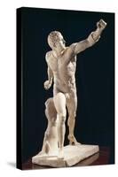 Marble Statue of Gladiator known as Borghese-null-Stretched Canvas