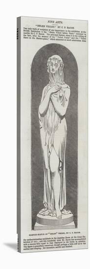 Marble Statue of Helen Veiled-null-Stretched Canvas