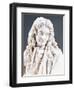 Marble Statue of Jean De La Fontaine-null-Framed Giclee Print