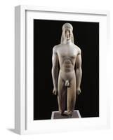 Marble Statue of Kouros, known as Apollo Milani-null-Framed Giclee Print