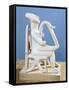 Marble Statue of Lyre Player, from Keros Island, Greece-null-Framed Stretched Canvas