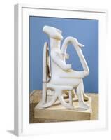 Marble Statue of Lyre Player, from Keros Island, Greece-null-Framed Giclee Print