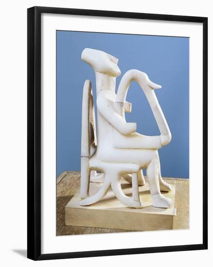 Marble Statue of Lyre Player, from Keros Island, Greece-null-Framed Giclee Print