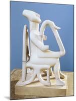 Marble Statue of Lyre Player, from Keros Island, Greece-null-Mounted Giclee Print