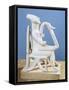 Marble Statue of Lyre Player, from Keros Island, Greece-null-Framed Stretched Canvas