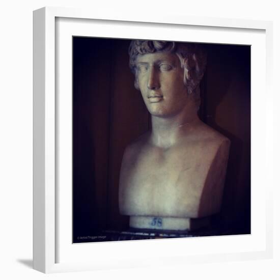 Marble Statue of Male Figure-Tim Kahane-Framed Photographic Print