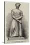 Marble Statue of Manockjee Nesserwanjee, by J H Foley, Ra-null-Stretched Canvas