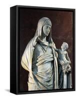 Marble Statue of Messalina Holding Britannicus, from Rome Surroundings, Detail-null-Framed Stretched Canvas