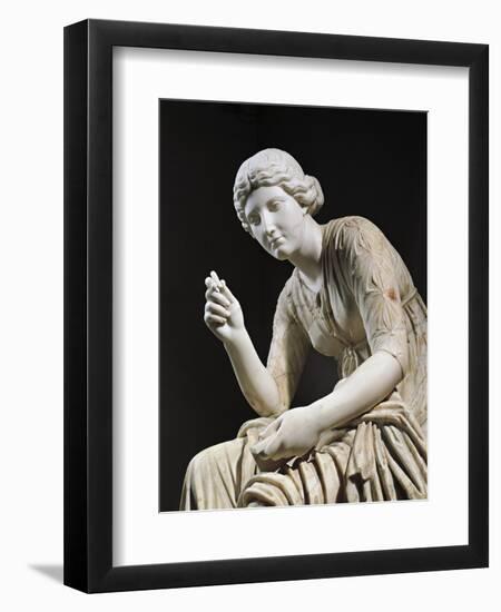 Marble Statue of Muse Calliope, Detail-null-Framed Giclee Print