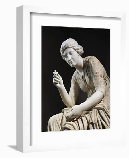 Marble Statue of Muse Calliope, Detail-null-Framed Giclee Print