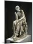 Marble Statue of Muse Calliope-null-Mounted Giclee Print