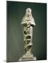 Marble Statue of Osiris Chronocrator with Snake, Symbol of Passing of Time-null-Mounted Giclee Print