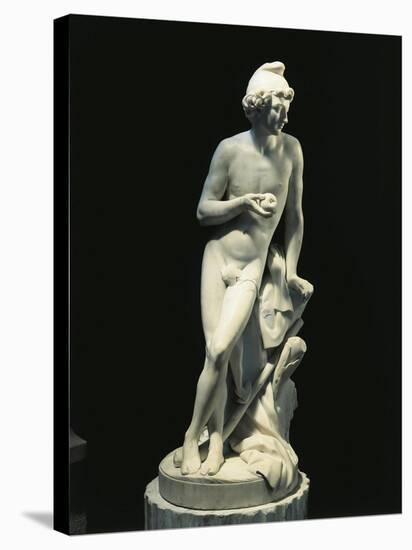 Marble Statue of Paris by Nicolas-Francois Gillet-null-Stretched Canvas