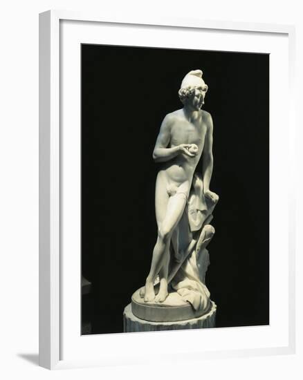 Marble Statue of Paris by Nicolas-Francois Gillet-null-Framed Giclee Print