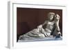 Marble Statue of River Deity Cayster, Artifact Uncovered in Ephesus, Turkey-null-Framed Giclee Print