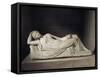 Marble Statue of Sleeping Ariadne, Abandoned by Theseus on Naxos-null-Framed Stretched Canvas