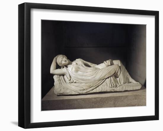 Marble Statue of Sleeping Ariadne, Abandoned by Theseus on Naxos-null-Framed Giclee Print