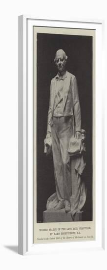 Marble Statue of the Late Earl Granville, by Hamo Thornycroft, Ra-null-Framed Giclee Print