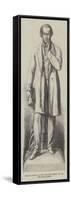 Marble Statue of the Late Mr Cobden in the Peel Park, Salford-null-Framed Stretched Canvas