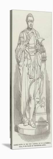 Marble Statue of the Poet Campbell, by W C M Marshall, Ara, to Be Placed in Westminster Abbey-null-Stretched Canvas