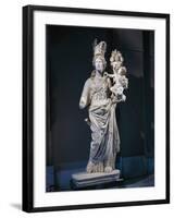 Marble Statue of Tyche, Goddess of Fortune, from Prusias Ad Hypium, Turkey-null-Framed Giclee Print