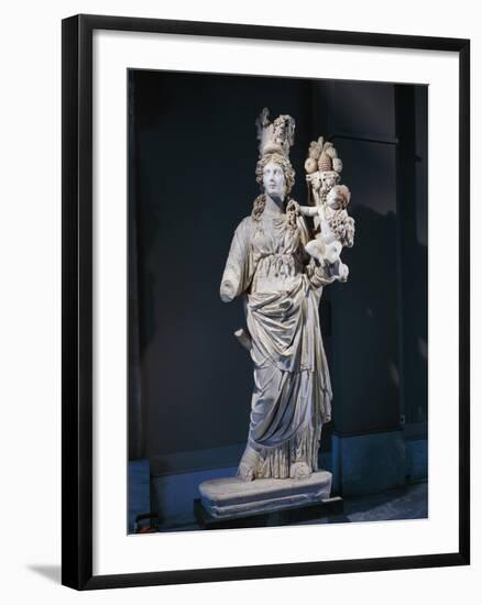 Marble Statue of Tyche, Goddess of Fortune, from Prusias Ad Hypium, Turkey-null-Framed Giclee Print