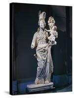 Marble Statue of Tyche, Goddess of Fortune, from Prusias Ad Hypium, Turkey-null-Stretched Canvas