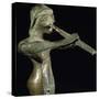 Marble Statue of Writer Sitting-null-Stretched Canvas