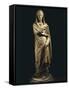 Marble Statue Portraying Roman Matron, from Colony of Cirta, Algeria-null-Framed Stretched Canvas