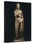 Marble Statue Portraying Roman Matron, from Colony of Cirta, Algeria-null-Stretched Canvas