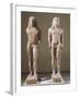 Marble Statues Representing Brothers Kleobis and Biton-null-Framed Giclee Print