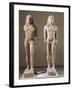 Marble Statues Representing Brothers Kleobis and Biton-null-Framed Giclee Print