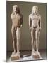 Marble Statues Representing Brothers Kleobis and Biton-null-Mounted Giclee Print