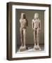 Marble Statues Representing Brothers Kleobis and Biton-null-Framed Giclee Print