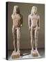 Marble Statues Representing Brothers Kleobis and Biton-null-Stretched Canvas