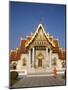 Marble Temple, Monk, Bangkok, Thailand-Steve Vidler-Mounted Photographic Print
