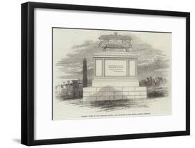 Marble Tomb of the Princess Sophia, Just Erected in the Kensal-Green Cemetery-null-Framed Giclee Print