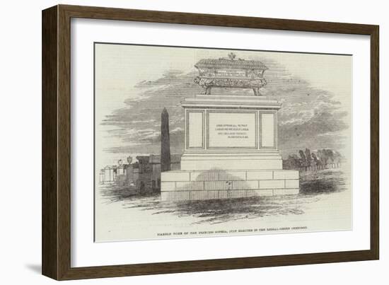 Marble Tomb of the Princess Sophia, Just Erected in the Kensal-Green Cemetery-null-Framed Giclee Print