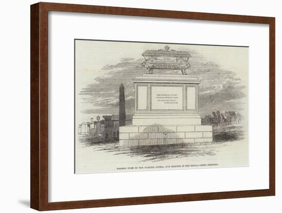 Marble Tomb of the Princess Sophia, Just Erected in the Kensal-Green Cemetery-null-Framed Giclee Print