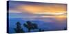 Marble Viewpoint, overlooking Saddle Mountain Wilderness with Marble Canyon at sunset, Grand Can...-Panoramic Images-Stretched Canvas