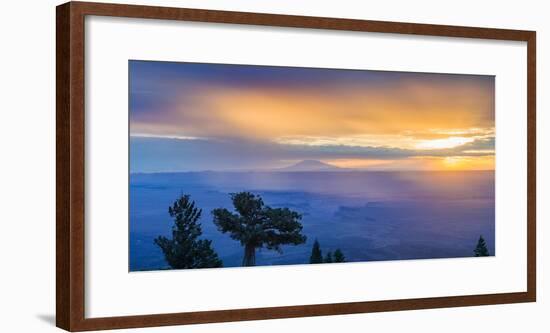 Marble Viewpoint, overlooking Saddle Mountain Wilderness with Marble Canyon at sunset, Grand Can...-Panoramic Images-Framed Photographic Print