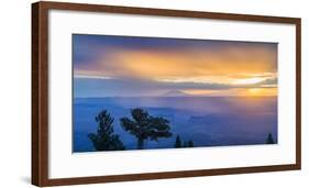 Marble Viewpoint, overlooking Saddle Mountain Wilderness with Marble Canyon at sunset, Grand Can...-Panoramic Images-Framed Photographic Print