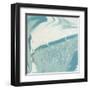 Marbled Aqua II-Ethan Harper-Framed Art Print