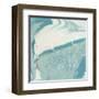 Marbled Aqua II-Ethan Harper-Framed Art Print