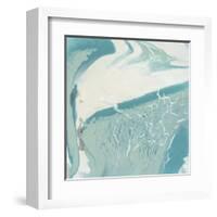 Marbled Aqua II-Ethan Harper-Framed Art Print