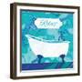 Marbled Bath I-Wild Apple Portfolio-Framed Art Print