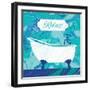 Marbled Bath I-Wild Apple Portfolio-Framed Art Print