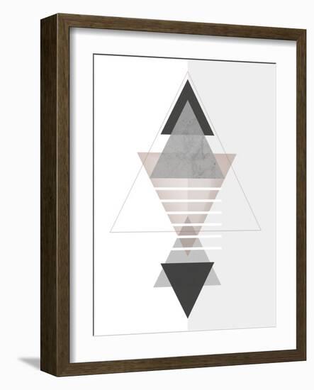 Marbled Deco III-Sabrina Balbuena-Framed Art Print