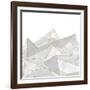 Marbled Geo Mountains I-PI Studio-Framed Art Print